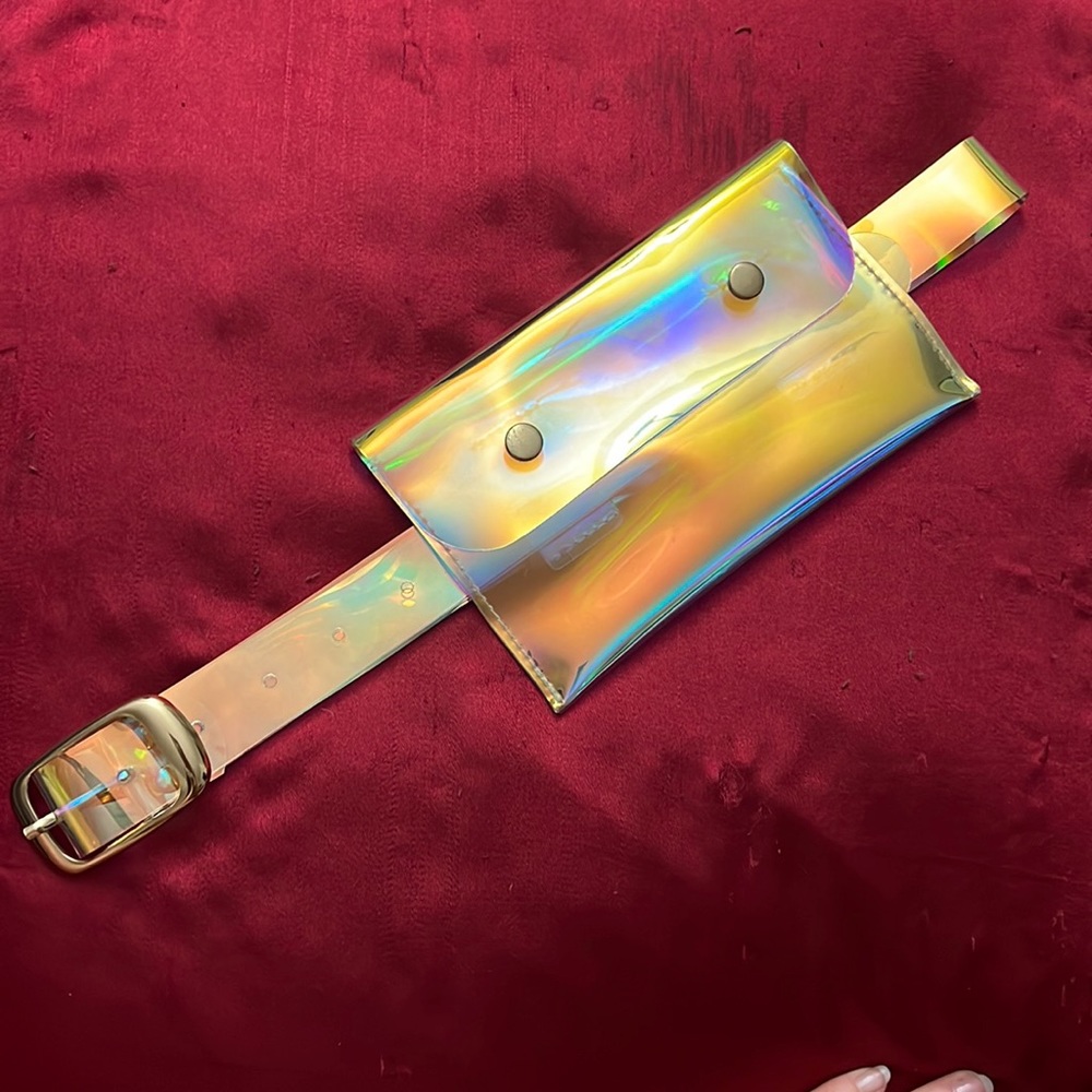 Clear Holographic Belt Fanny Pack